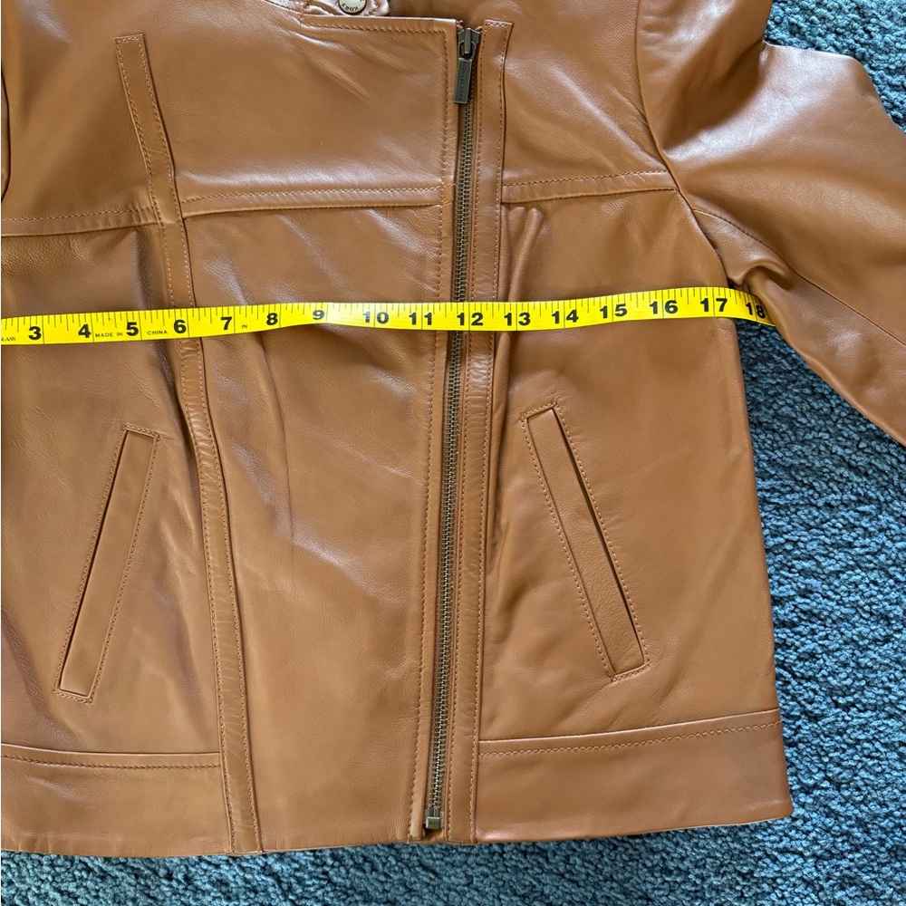 Michael Michael Kors 100% Lamb Leather Moto Jacket NWT - Picture 4 of 8